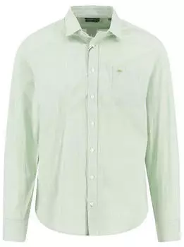Fynch-Hatton Langarmhemd mit Logo Stickerei Regular Fit (13197456) avocado