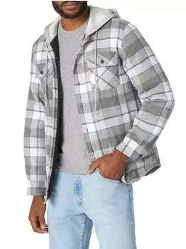 Wrangler Authentics Quilted Flanellhemdjacke (ZHEEP2D) grau