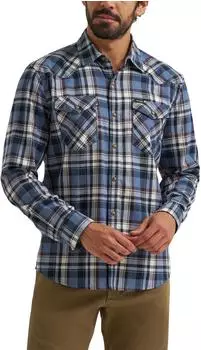Wrangler Iconic Denim Hemd Regular Fit (112372950) mitternachtsmarineblau