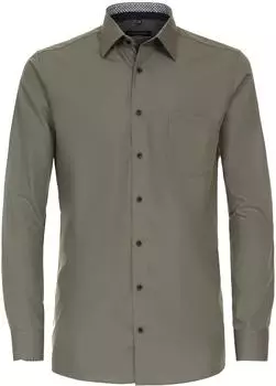 CASAMODA Modern Fit Langarmhemd grün/olive
