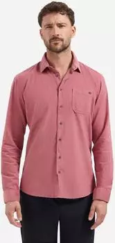 No Excess Herringbone Fine Corduroy Hemd old pink