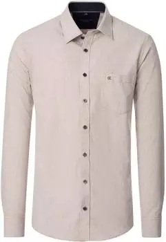 CASAMODA Langarmhemd Freizeithemd (21856815) beige