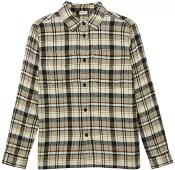 s.Oliver Kariertes Flanellhemd mit Brusttaschen im Regular Fit kariert beige 2172889.80N1.