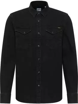 MUSTANG Style Duver Hemd jet black