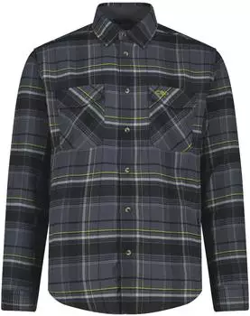 CMP Herren Langarmhemd aus recyceltem Polyester (32T1757) titanium/black/acid