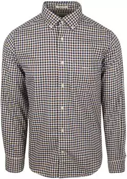 GANT Regular Fit Popeline-Bluse mit Vichy-Karo (3250233) braun