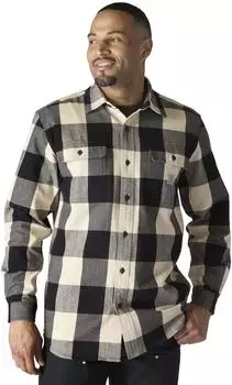 Carhartt Heavy Flannel Shirt Loose Fit Plaid (107013) hafermilch/oat milk