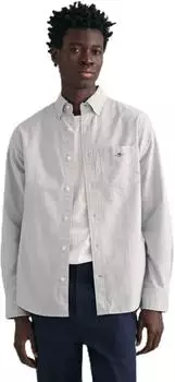 GANT Oxford Hemd Regular Fit strukturiert persian blau