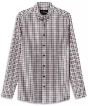 Bugatti Casual Hemd Modern Fit mit Button-Down-Kragen (27287603) braun