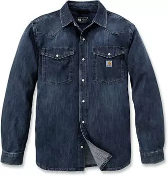 Carhartt Montana Relaxed-Fit Midweight Denim Langarmhemd (106429-HK3) wyatt