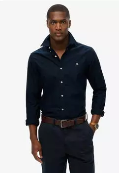 Superdry Classic Oxford Langarmhemd (M4011037A) eclipse navy/blau