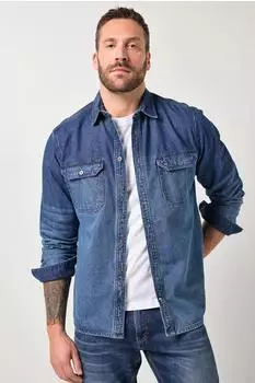 JP 1880 Jeanshemd Kentkragen Modern Fit Flexnamic Denim blue denim