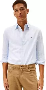 Tommy Hilfiger Flex Poplin Big Gingham Regular Fit (MW0MW41713) sweet blau/check