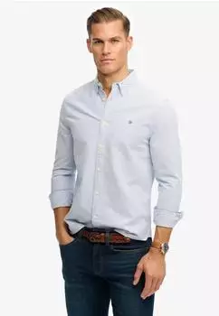 Superdry Preppy Oxford L/S Shirt Regular Fit (55097067) azure blue chalk stripe