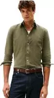 Tommy Hilfiger MW0MW40486, TOMMY HILFIGER Hemd Regular Fit olive | M Herren