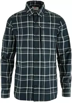 Fjällräven Abisko Hike Shirt LS M (82263) dark navy-chalk white