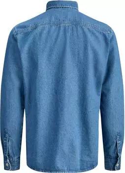 Jack & Jones Summer Langarmhemd (12289227) mittelblau/jeansblau