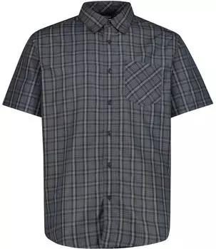 CMP Herren Kurzarm Karohemd (30T9937-23ZV) grau
