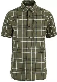 Fj&auml;llr&auml;ven Abisko Hike Shirt SS M (F82268) laurel green-chalk white