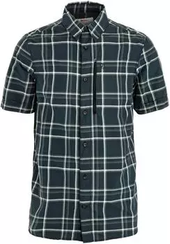 Fj&auml;llr&auml;ven Abisko Hike Shirt SS M (F82268) dunkelblau-kreidewei&szlig;