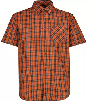 CMP Herren Kurzarm Karohemd (30T9937) braun