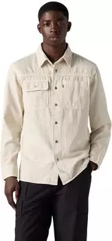 Levi's Auburn Worker Langarm-shirt (A7224) harp silver birch garment dye grey