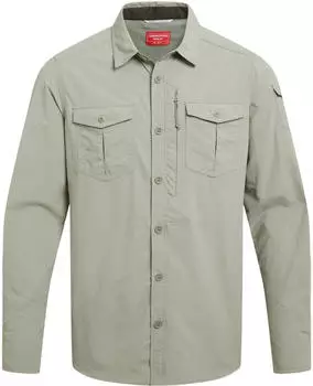 Craghoppers Nosilife Adventure Langarm Hemd III (CMS709) bayleaf/grau