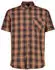 CMP Herren Kurzarm Karohemd (30T9937) antracite / orange / corda