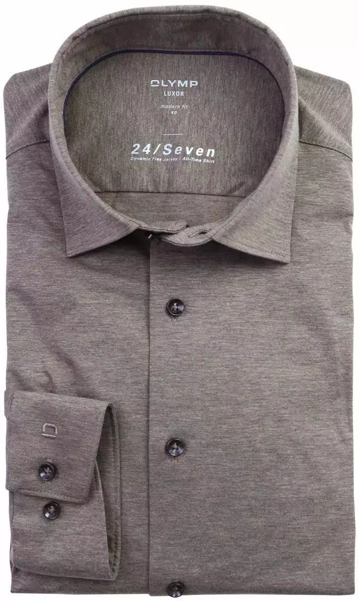 Camicia uomo Bianca slim fit Olymp Level Five - Saldi -10