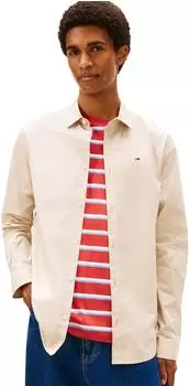 Tommy Hilfiger Original Stretch Shirt Slim Fit (DM0DM04405) gulf sand/ecru