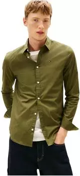 Tommy Hilfiger Stretch Slim Fit Shirt (DM0DM04405) dark greenery