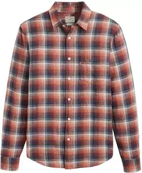 Levi's Sunset Pocket Standard Shirt (85746) plaid dress blue