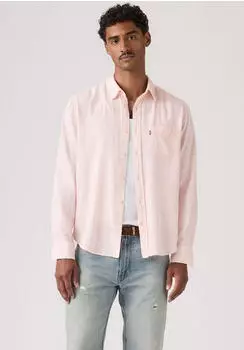 Levi's Sunset Pocket Standard Shirt (85746) crystal pink cotton linen/pink