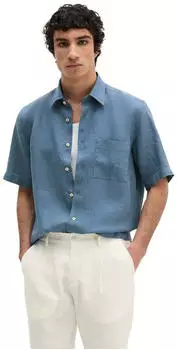 Marc O'Polo Kurzarm-Hemd Regular (M23742841002) provincial blue