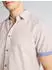Tom Tailor Regular Fit Kurzarmhemd mit Leinenanteil im Pünktchen-Muster (1049611) sand/hellblau