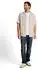 Tom Tailor Regular Fit Kurzarmhemd mit Leinenanteil im Pünktchen-Muster (1045099) cashew beige