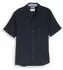 Tom Tailor Regular Fit Kurzarmhemd mit Leinenanteil im Pünktchen-Muster (1049614) sky captain tonal stripe
