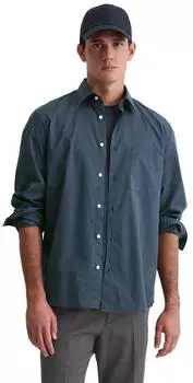 Marc O'Polo Hemd Shaped (522735442048) blau/nachtblau