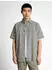 Tom Tailor Regular Fit Kurzarmhemd mit Leinenanteil im Pünktchen-Muster (1045099)