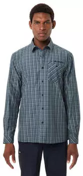 VAUDE Herren Albsteig LS Shirt III heron – Atmungsaktives Materialsystem für vielseitige Einsätze