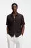 Hugo Boss Regular-Fit Hemd aus Baumwoll-Strick Style H-Nappo 50560494 Dunkelbraun