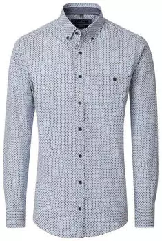 CASAMODA Casual Fit Flanellhemd bedruckt (24513340) blau