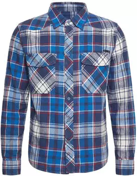 Brandit Checkshirt Flanell Hemd Oversize Vintage navy