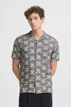 Casual Friday CFTanner Leinenhemd Relaxed Fit weiß