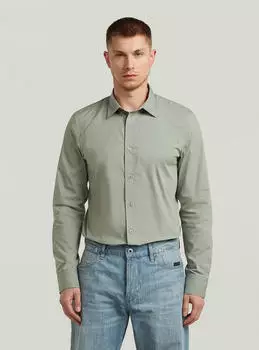 G-Star Uniform Slim Hemd Gr&uuml;n Light Orphus D25176-D321-B441