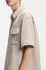 HUGO Ebaffino Kurzarmhemd mit Waffelstruktur, Relaxed Fit (50557091) open white