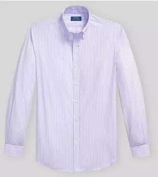 Polo Ralph Lauren Custom-Fit Baumwollhemd mit Streifen (100087523) purple