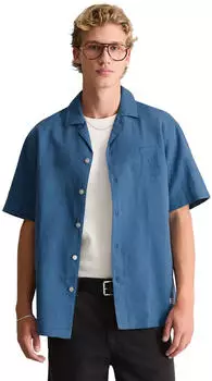Marc O'Polo Kurzarmhemd Regular Fit (14121637) medium blue 4671