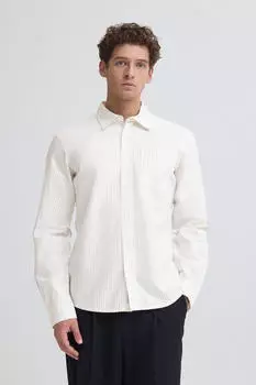 Casual Friday CFJaevon Seersucker Langarmhemd Comfort Fit (72446213) cloud dancer stripe