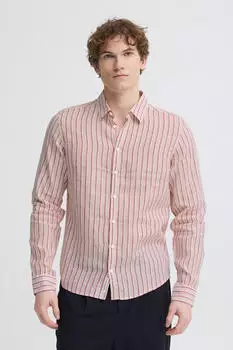 Casual Friday CFRissa Linen Striped Leinenhemd Regular Fit (20506257) rose smoke check